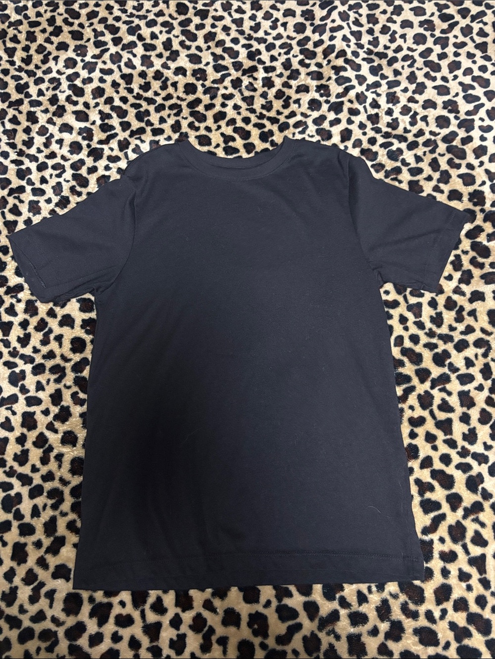 Wonder Nation L Classic Black Crew Neck  T-Shirt